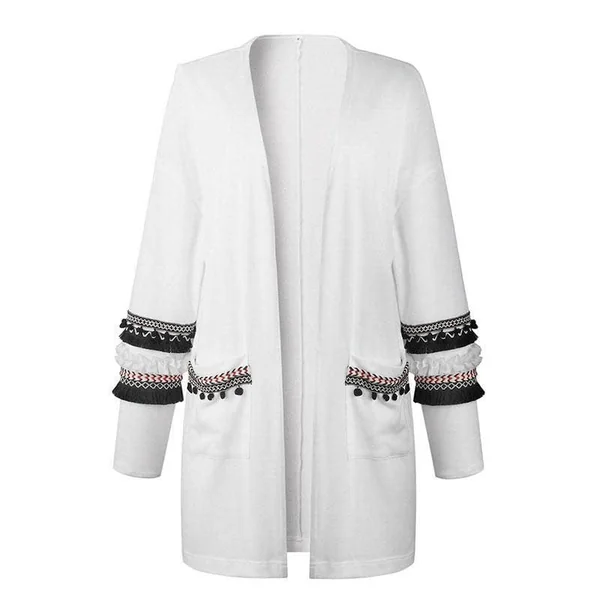 Gilet Bohème Long Broderie