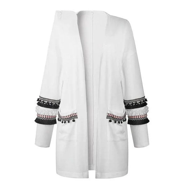 Gilet Bohème Long Broderie