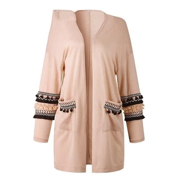 Gilet Bohème Long Broderie