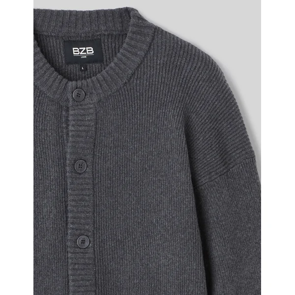 Gilet boutonné Gris foncé