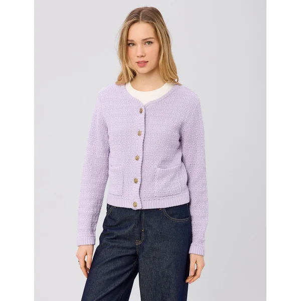 Gilet boutonné Lila