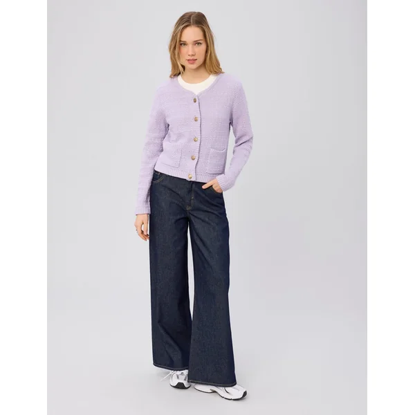 Gilet boutonné Lila