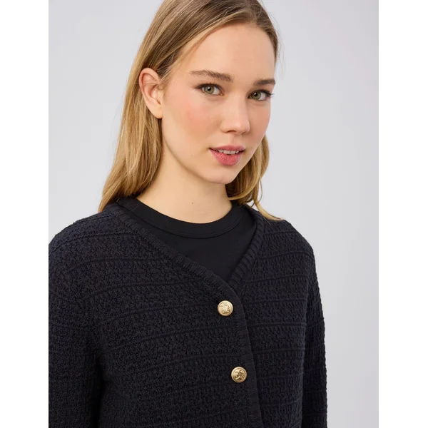 Gilet boutonné Noir