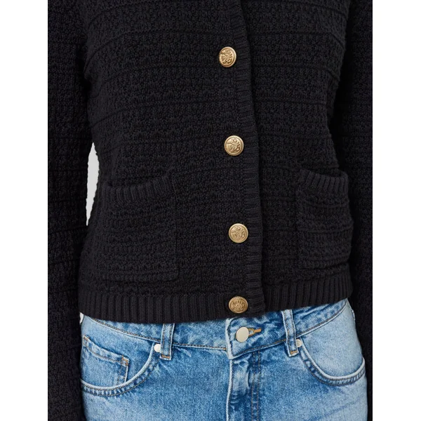 Gilet boutonné Noir