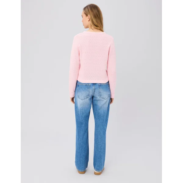 Gilet boutonné Rose pâle