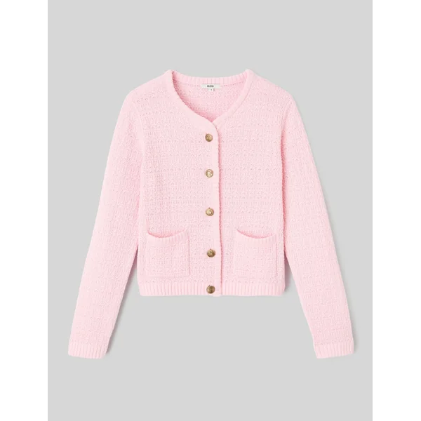 Gilet boutonné Rose pâle
