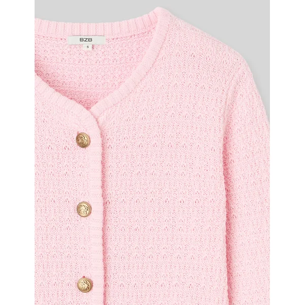 Gilet boutonné Rose pâle