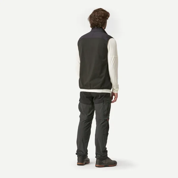 Gilet de trek coupe-vent softshell homme, MT100 noir