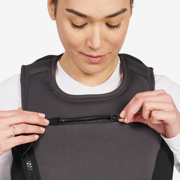 Gilet d'impact et d'aide à la flottabilité 50N long Femme - 500 noir