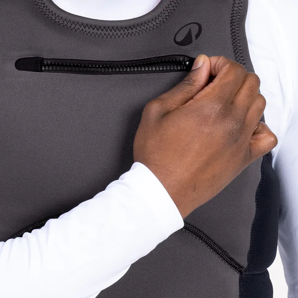 Gilet d'impact et d'aide à la flottabilité 50N long Homme - 500 noir