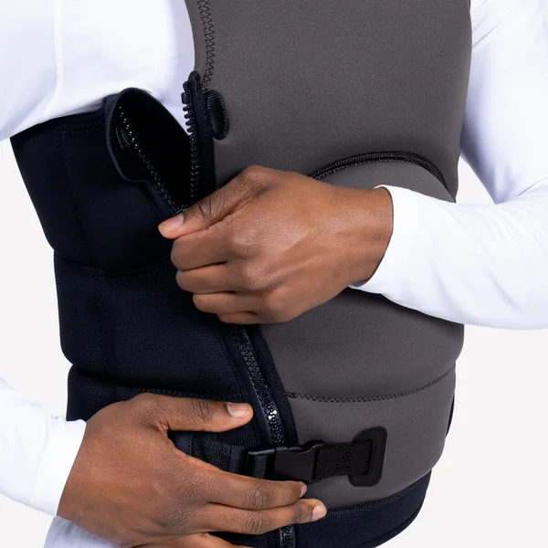 Gilet d'impact et d'aide à la flottabilité 50N long Homme - 500 noir