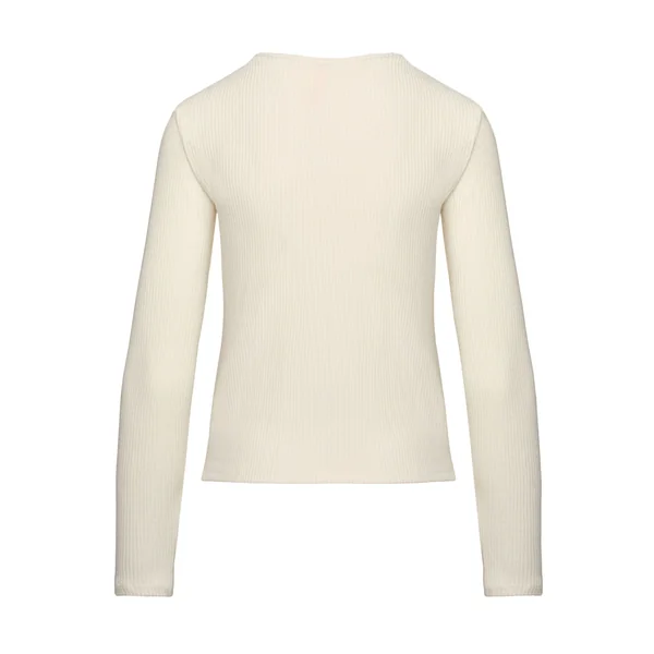 Gilet en Jersey Côtelé - Blanc