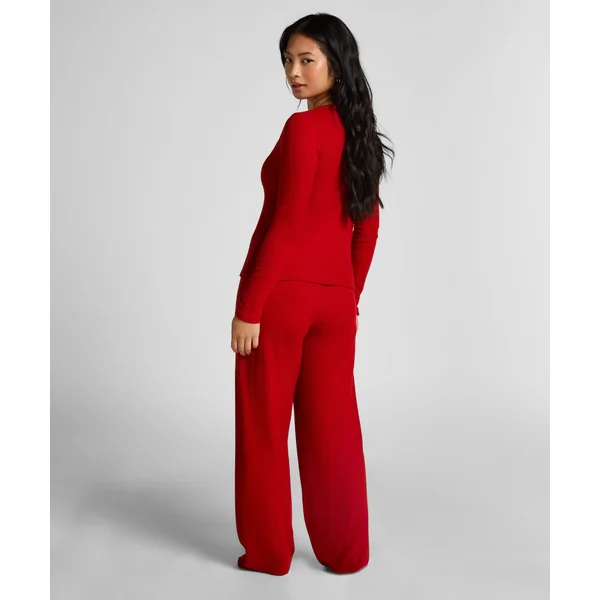Gilet en Jersey Côtelé - Rouge