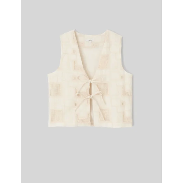 Gilet sans manches nouette Naturel