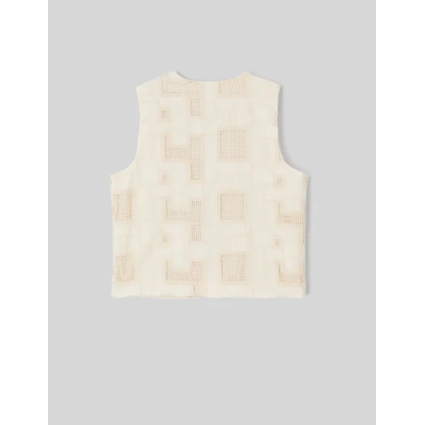 Gilet sans manches nouette Naturel