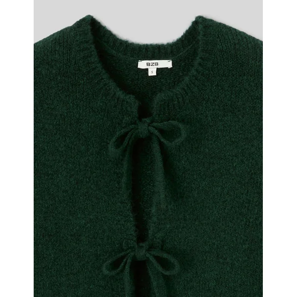 Gilet sans manches à nœuds Kaki foncé