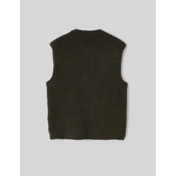 Gilet sans manches à nœuds Vert kaki