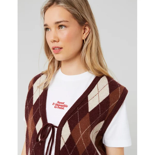Gilet à nouer burlington Multicolore