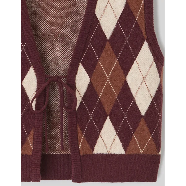 Gilet à nouer burlington Multicolore