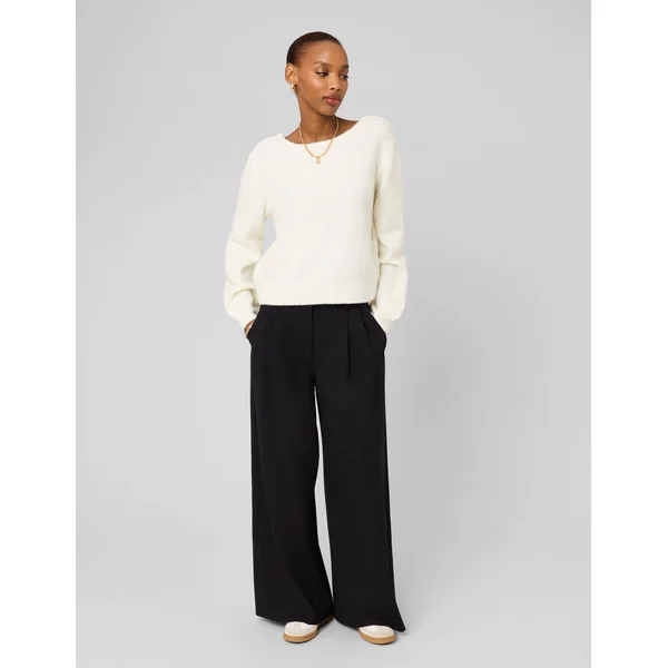 Gilet à nœuds Blanc écru