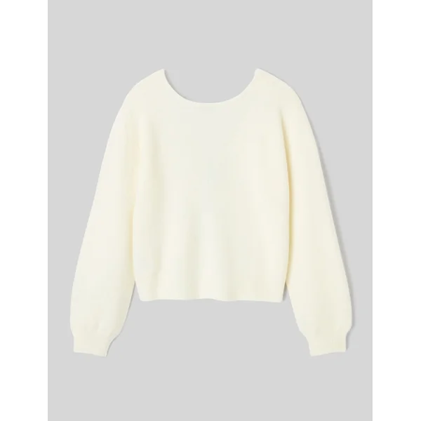 Gilet à nœuds Blanc écru
