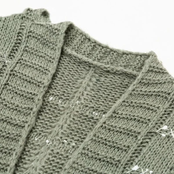 Gillet Bohème Effet Tricot