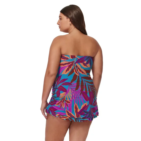 Gottex - Robe Maillot Bandeau Taille Plus Fleuri 20W Plantopia