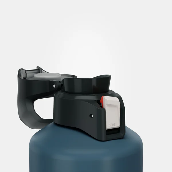 Gourde alu 1,5l avec bouchon à ouverture rapide pour la randonnée bleu