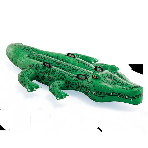 Grand crocodile gonflable