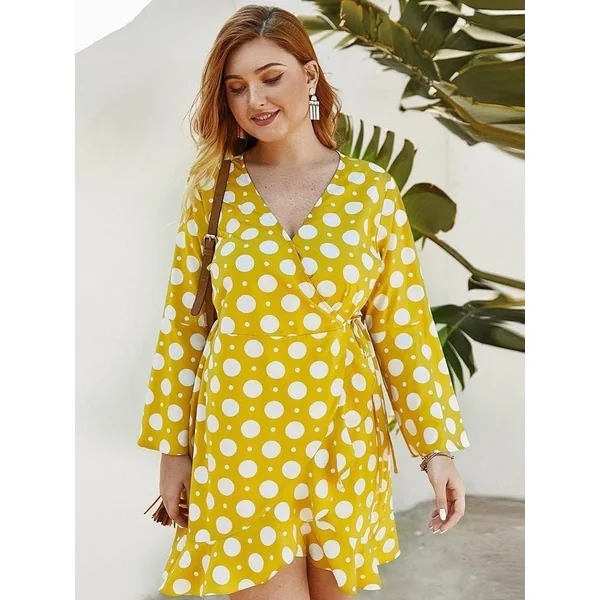 Grande Robe Bohème Motif à Pois
