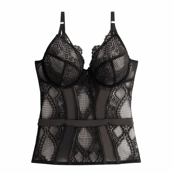 Guepiere armatures - Noir Pomm Poire