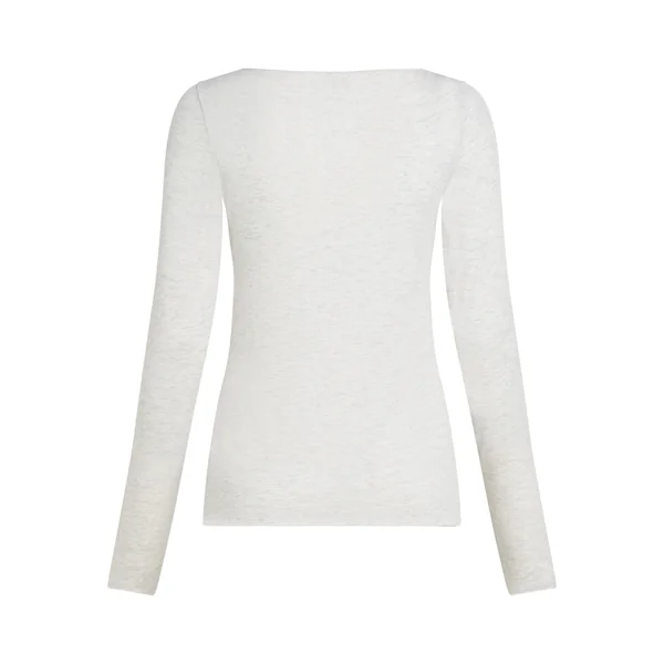 Haut avec cachemire à col bateau super soft - Beige