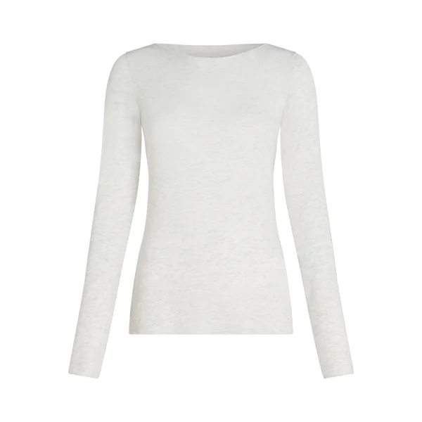 Haut avec cachemire à col bateau super soft - Beige