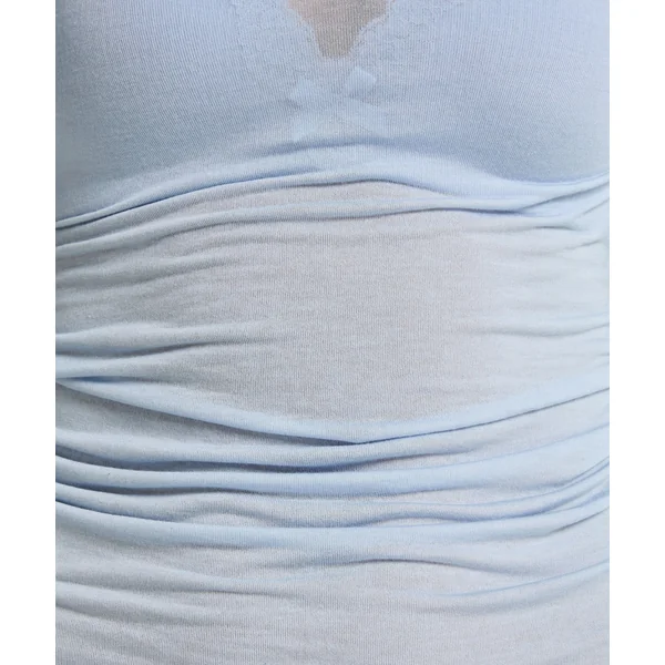 Haut avec cachemire à col bateau super soft - Bleu