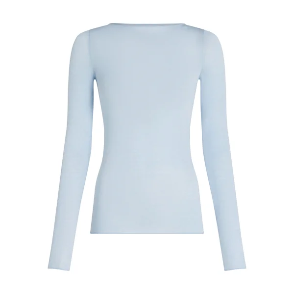 Haut avec cachemire à col bateau super soft - Bleu