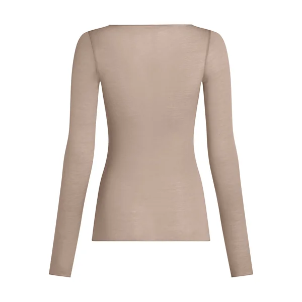 Haut avec cachemire à col bateau super soft - Gris