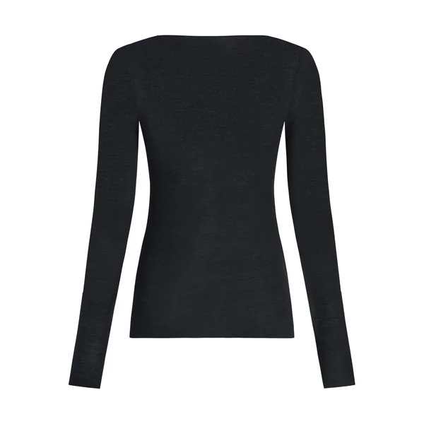 Haut avec cachemire à col bateau super soft - Noir