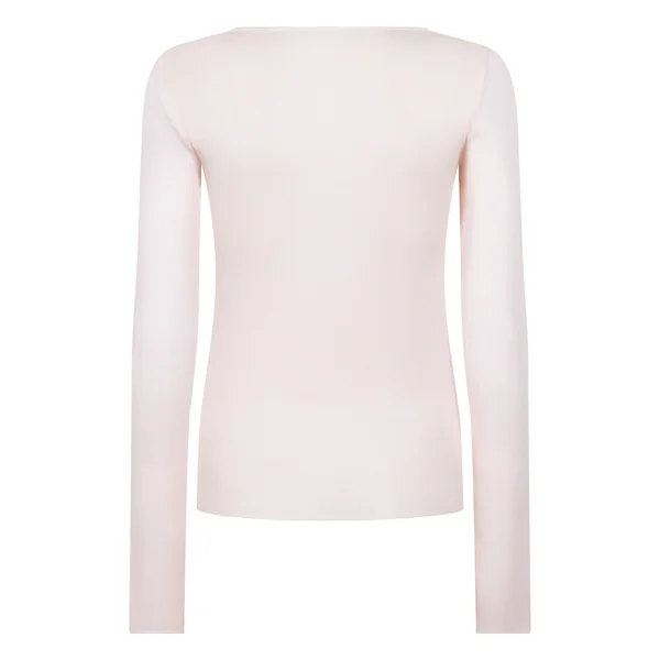 Haut avec cachemire à col bateau super soft - Rose