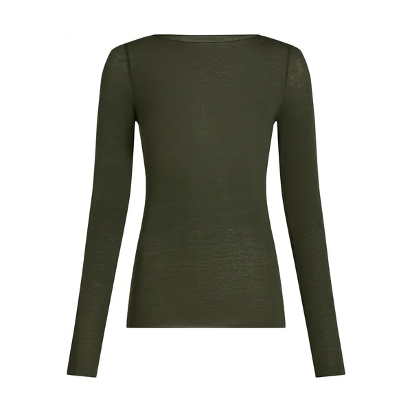 Haut avec cachemire à col bateau super soft - Vert