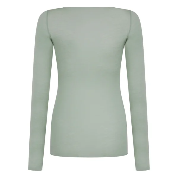 Haut avec cachemire à col bateau super soft - Vert