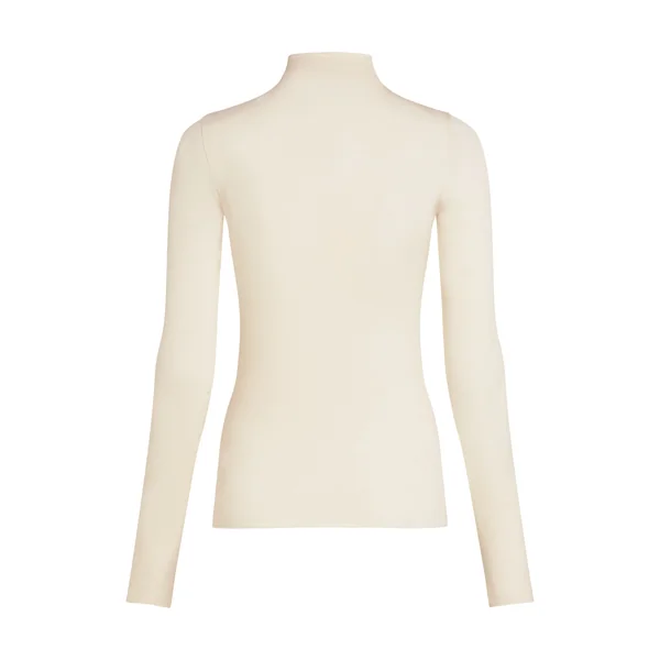 Haut avec cachemire à col roulé super soft - Blanc