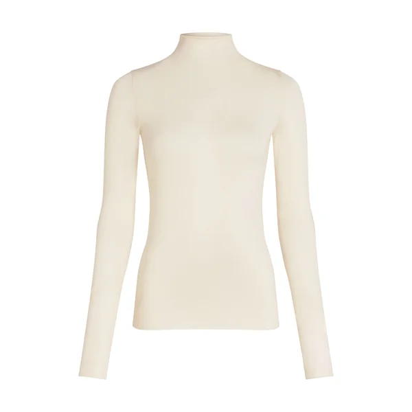 Haut avec cachemire à col roulé super soft - Blanc