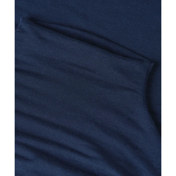 Haut avec cachemire à col roulé super soft - Bleu