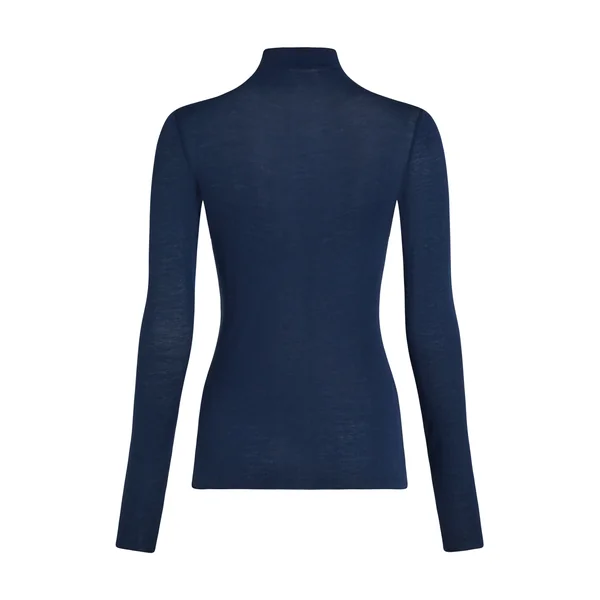 Haut avec cachemire à col roulé super soft - Bleu