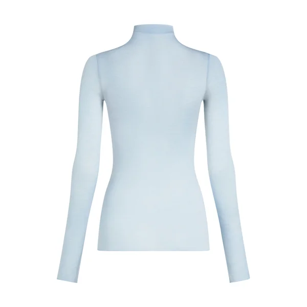 Haut avec cachemire à col roulé super soft - Bleu