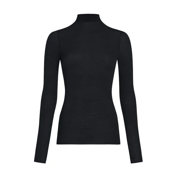 Haut avec cachemire à col roulé super soft - Noir