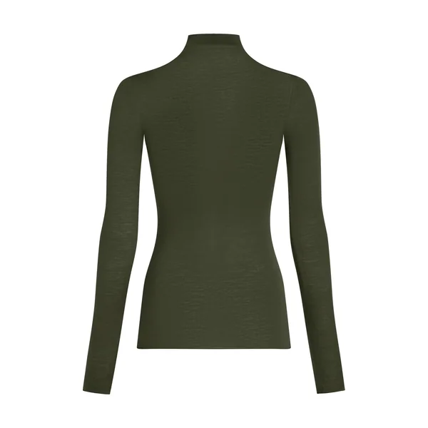 Haut avec cachemire à col roulé super soft - Vert