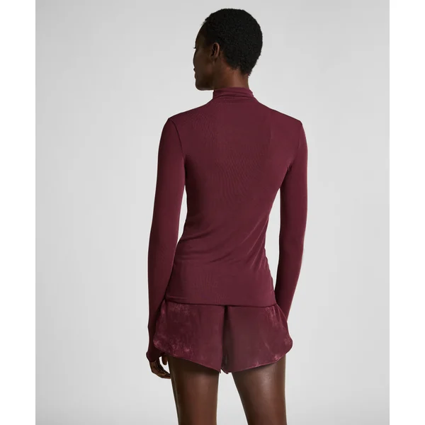 Haut avec cachemire à col roulé super soft - Violet