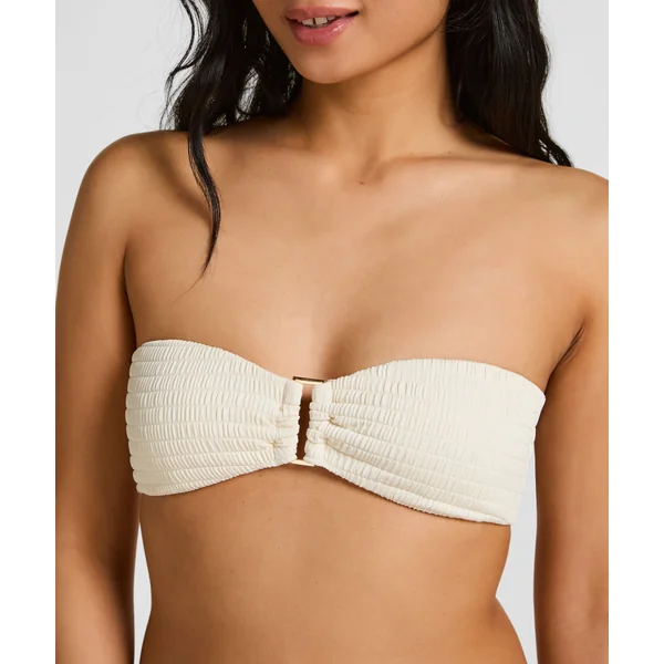 Haut de Bikini Bandeau St Kitts - Blanc