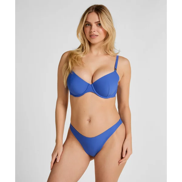 Haut de Bikini Luxe à Armatures et Rembourrage - Bleu